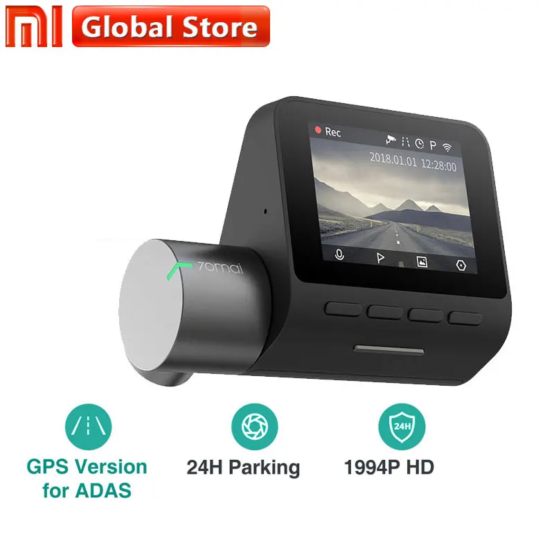 

Global Version Xiaomi 70mai pro Dash Cam Pro GPS 24H car Cam Recorder English Voice Control Parking Monitor Night Vision Wifi