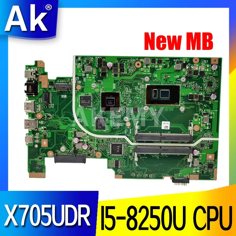 Akemy X705UDR Mainboard For Asus Vivobook 17 X705UQ X705UV X705U Laptop motherboard I5-8250U 2G graphics card | Компьютеры и офис