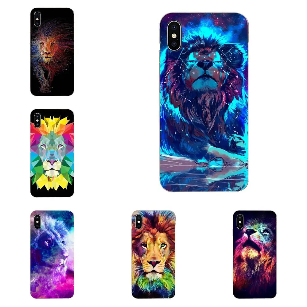 TPU Phone Coque Leo The Trippy Lion For Samsung Galaxy A10 A20 A20E A3 A40 A5 A50 A7 J1 J3 J4 J5 J6 J7 2016 2017 2018 | Мобильные