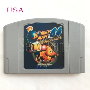 

High USA NTSC Quality Customer Cartridge Bomber Man Card for 64 Bit Video Game Console