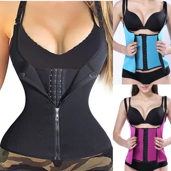 

#H30 Women Waist Trainer Belt Shaper Waist Cinchers Zipper Body Shaper Zip Corset Girdle Slim Belt Sexy Slimming Waistband