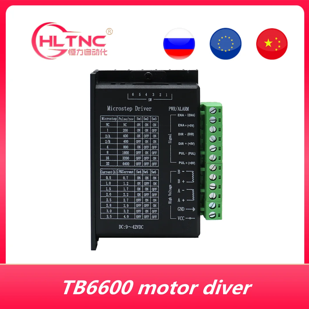 CNC Driver TB6600 upgrade Stepper motor Nema 23 Nema17 4A DC9-42V for NEMA23 motor CNC router controller for 3D printer
