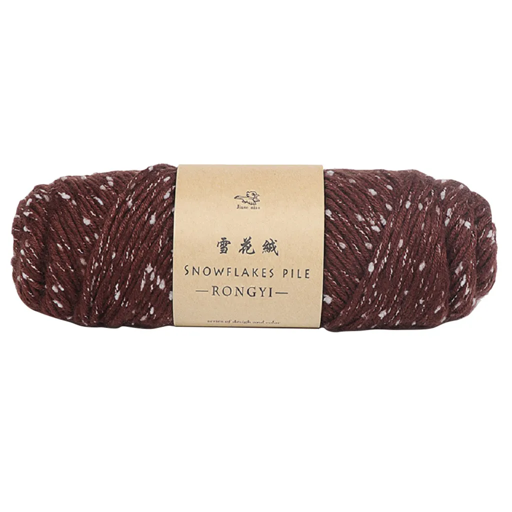 Шарф со снежинками линия Diy вязание крючком толстый шерстяной свитер Детская линия Lover хлопчатобумажная пряжа для вязания крючком носок свитер шапка шарф ребенок - Цвет: N