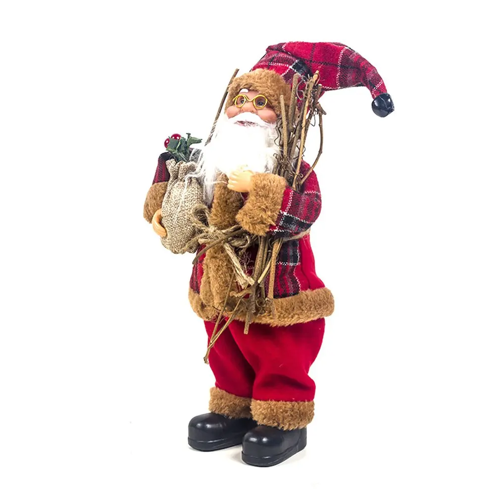 Новогоднее Рождественское украшение красивые куклы игрушки Санта Клаус Рождественская елка Висячие подвесные украшения для дома рождественские вечерние Подарочные игрушки - Цвет: hat old man standing