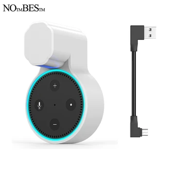 

Alexa Echo Dot 2 Wall Mount Outlet Holder Hanger for 2nd Generation A Space-Saving Solution for Your Smart Home Speakers