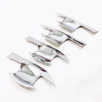 

For Mitsubishi Eclipse Cross 2018 2019 2020 Door Handle Bowl Cover With Smart Key Hole Trims ABS Chrome Car Styling Accessories