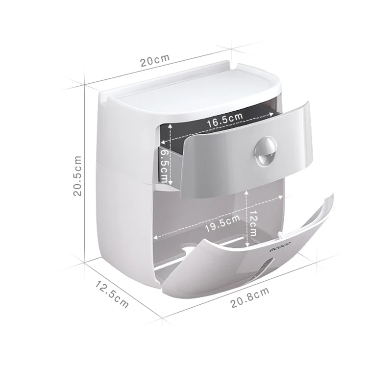 Toilet Paper Holder Wall Mounted Paper Towels Holder For Kitchen Bathroom Toilet Storage Box Roll