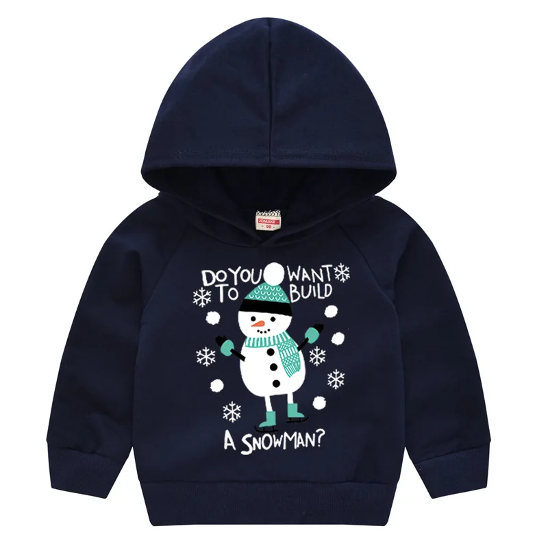 navy blue 2 Рождественская Толстовка с капюшоном для детей; коллекция года; сезон осень-зима; толстовка с принтом для мальчиков; Новогодние рождественские Толстовки; свитер для девочек; детская одежда - Цвет: navy blue 2