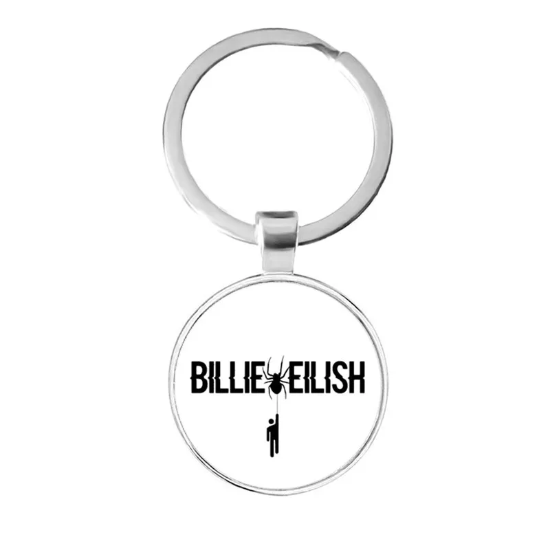 Не Улыбайтесь на меня брелок Billie Eilish BAD GUY популярные хип-хоп певицы модные брелоки для фанатов подарок - Цвет: 22