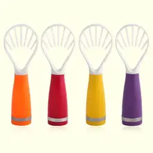 Green Candy-colored Multi-function Melon And Fruit Digging Scoop Food Grade Plastic Seed Remover Kitchen Practical Strip Cutter practical chic quality melon scoop and baller