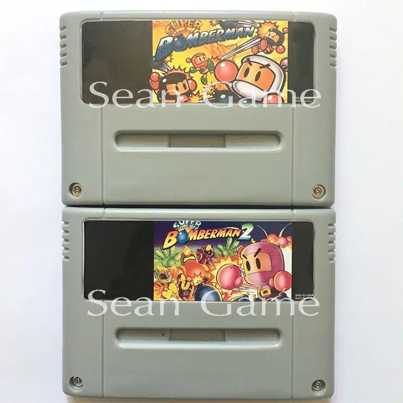 Высококачественные Аксессуары для видеоигр Super Bomberman/Bomberman 2 картридж памяти 16