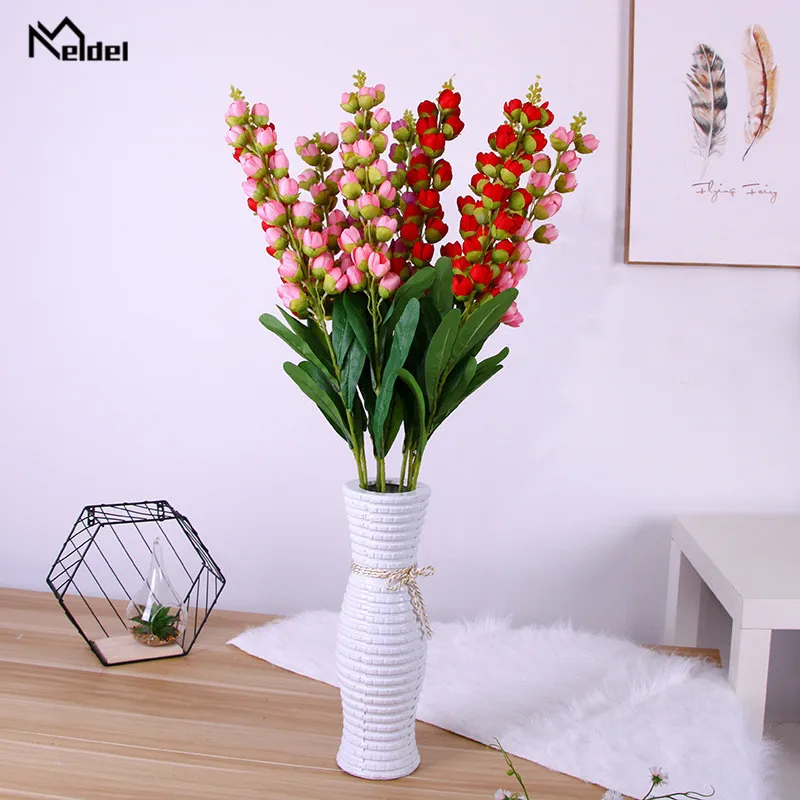 Babysbreath пластиковые искусственные цветы Красный Гипсофила сделай сам ветки