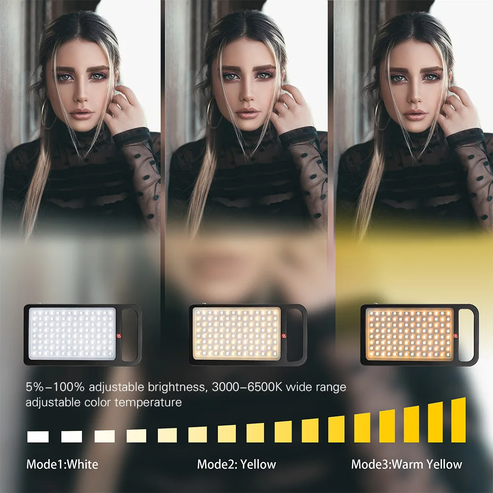 ZOMEI 3 цвета ручной Мини светодиодный свет камеры фотографии заполняющий свет 3000-6500K затемнения для Canon Nikon sony DSLR камеры