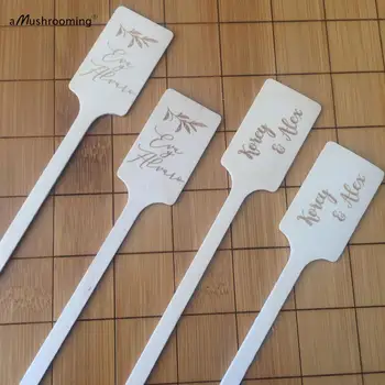 

500 pieces Disposable Coffee stirrer bar coffee spoon stirring coffee bar wood stirring rods for Rustic Wedding