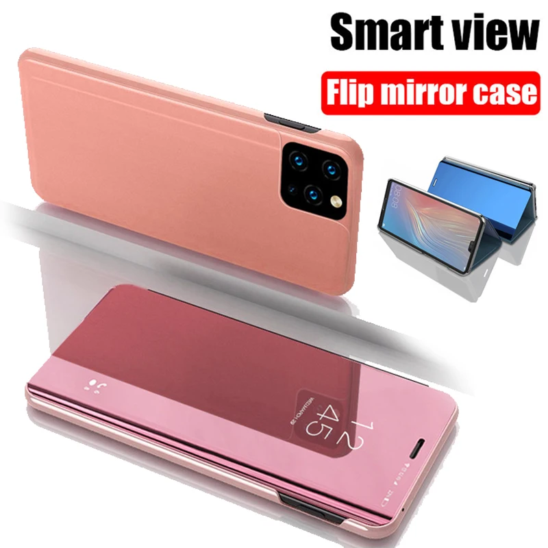 

Luxury Smart Mirror Phone Case For Apple iPhone X XS Max XR 7 8 6S Plus support Flip cover For iPhone 11 Pro Max Protective case