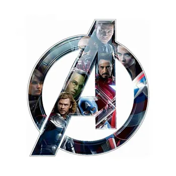 

13cm x 11.5cm for Avengers Logo Car Stickers Vinyl Windshield RV VAN 3D Car Accessories Graphics JDM Comic Cartoon