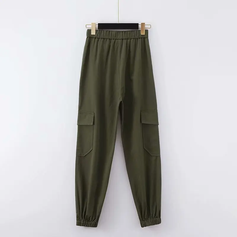 Черные армейские штаны карго унисекс хип хоп брюки с поясом BF Harajuku джоггеры Высокая талия свободные брюки женские