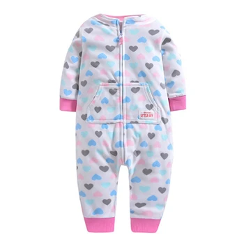 

Cute Autumn Infant Baby Boys Girls Bodysuit Long Sleeve Heart Floral Print Bodysuit Kids Casual Jumpsuit 2019 New Arrival