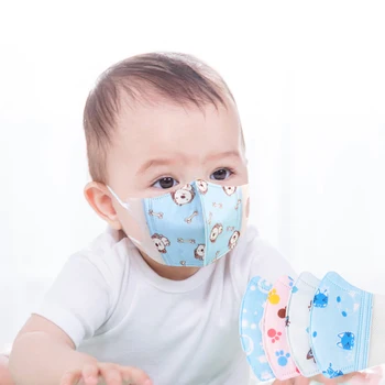 

10pcs/Lot PM2.5 Kids Disposable Mask Face Mask child Mouth Mask Anti Exhaust Dust Sun Block Colorful Graphic Nonwoven mask