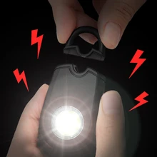 Alarme personnelle d'alpinisme en plein air, pour course de nuit, Anti loup, pour étudiant, LED, pour femmes, enfants et personnes âgées, porte clés, 2021