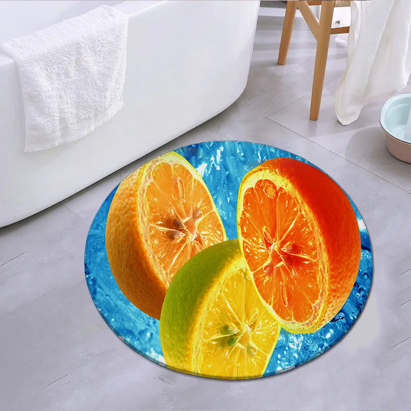 Fresh Fruits Pattern Floor Mat Hallway Carpets and Rugs for Bedroom