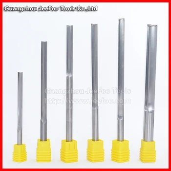 

Carbide Two Double Flute Straight Router Bits End Mill Straight Slot Milling Cutter Woodworking cutter for Foam
