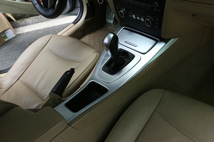 Для BMW E90 E92 2005-2012 3 серии левый руль ABS матовая центральная консоль коробка переключения передач автомобильные аксессуары