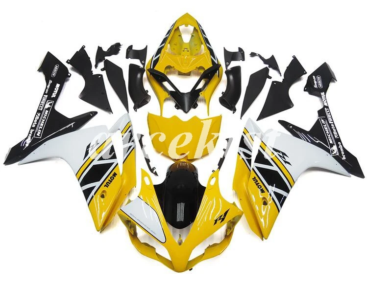Литьевая форма) ABS полный обтекатель комплект подходит для Yamaha YZF1000 R1 2007 2008 07 08 YZF R1 Кузов Набор черный красный белый