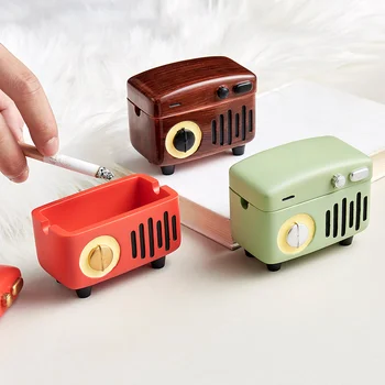 

Nodic Cute Girly Ash Tray Radio Shaped Ashtray Smoking Accessories for Weed Cute for Girls Cigar Ashtray Gifts for Boyfriend