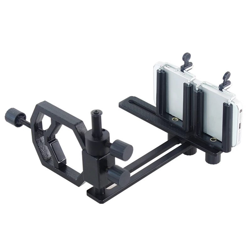  IG-Fully Camera Adapter Smartphone Adapter Telescope Adapter for Binocular Monocular with 2Pcs Phon