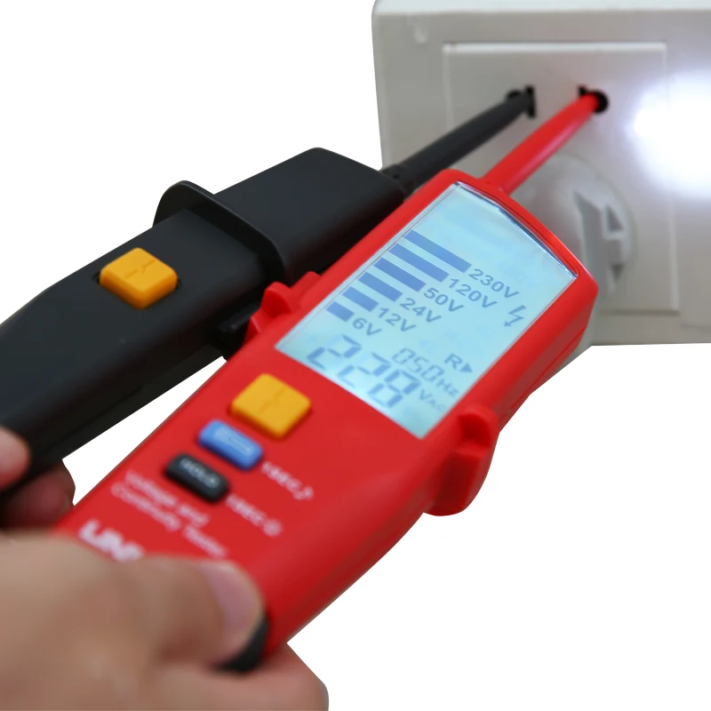 US $26.49 UniT Ut18d Digital Voltmeter Ac Dc Voltage Continunity Tester 690v Lcd Display 3 Phase Sequence Rcd Electrical Testing Tool