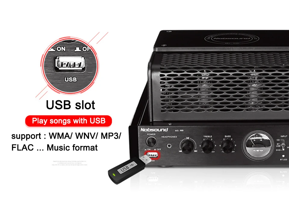 Ламповый усилитель Nobsound MS 30D MKII с поддержкой Bluetooth 110 В 220 В|Усилители мощности| |