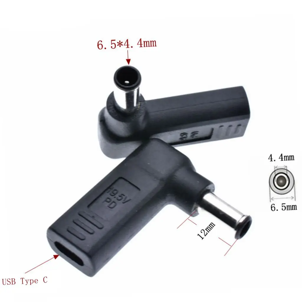 Usb type C штекер для Dc квадратный разъем адаптер питания со светодиодной светильник