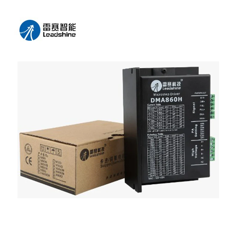 Leadshine микрошаговый драйвер DMA860H шаговый двигатель 18V-80VDC 2.4A-7.2A для ЧПУ маршрутизатор для NEMA23/NEMA34 шаговый двигатель