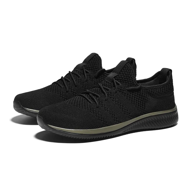 

2019 New Mesh Men Running Shoes Lac-up Men Shoes Lightweight Comfortable Breathable Walking Sneakers Feminino Zapatos black sho