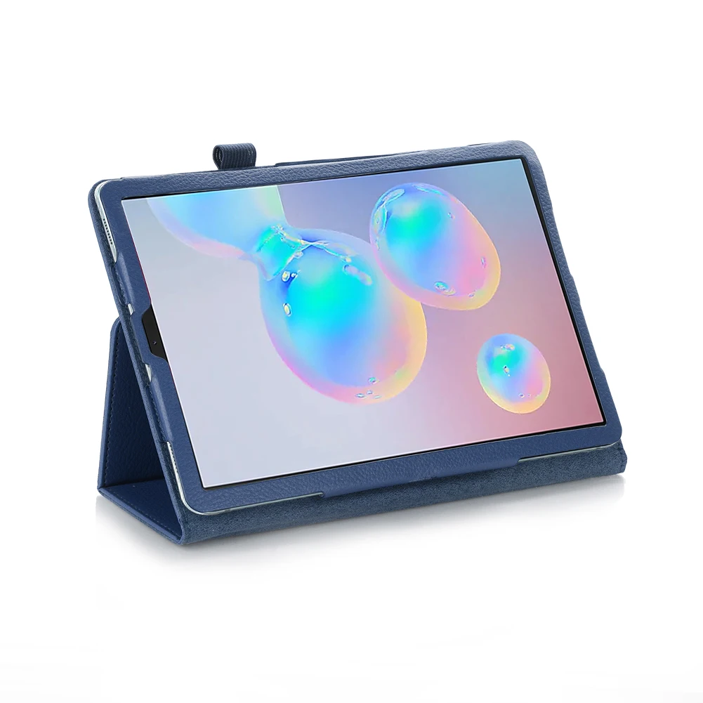 Ультра тонкий противоударный чехол для планшета для Samsung Galaxy Tab S6 10,5 дюймов SM-T860 SM-T865 чехол из искусственной кожи с откидной подставкой