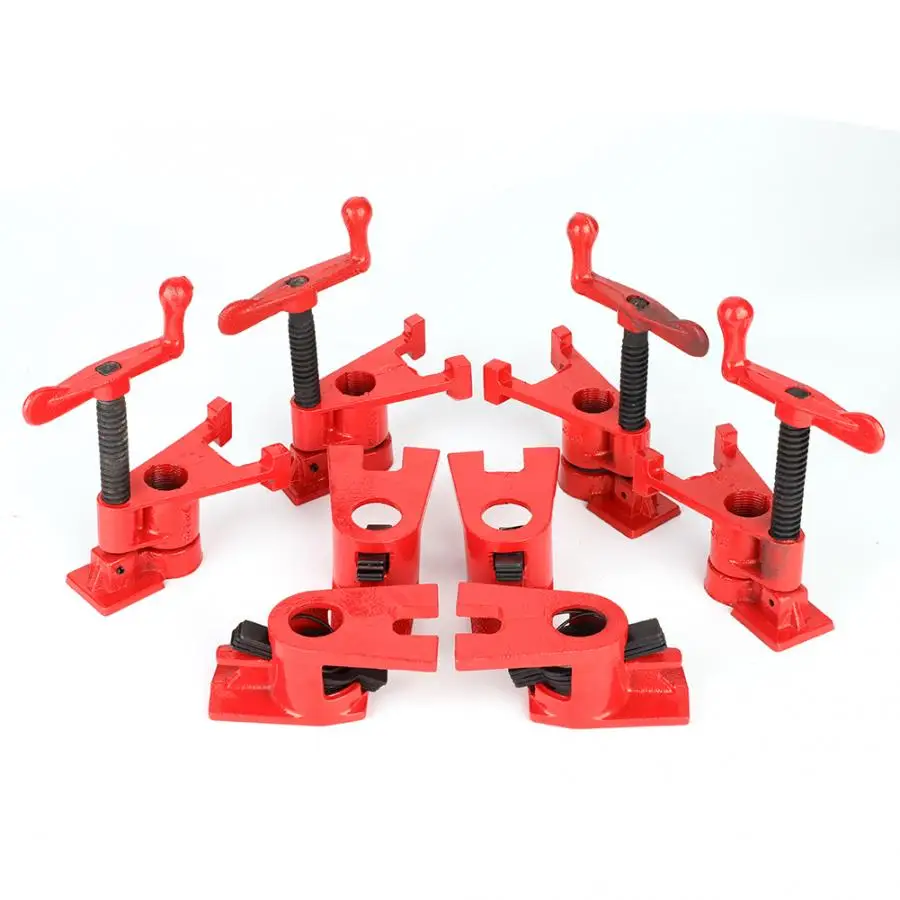 

4 Set 3/4'' Quick Release Heavy Duty Wide Base Iron Wood Metal Clamp Set