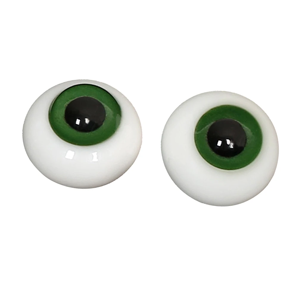 2Pcs 10mm Glass Round Eyeballs for BJD Dolls and Toys DIY Making Craft Supplies New