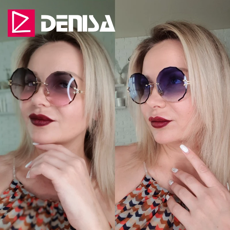 Солнцезащитные очки DENISA G18604 для мужчин и женщин винтажные круглые модные ретро