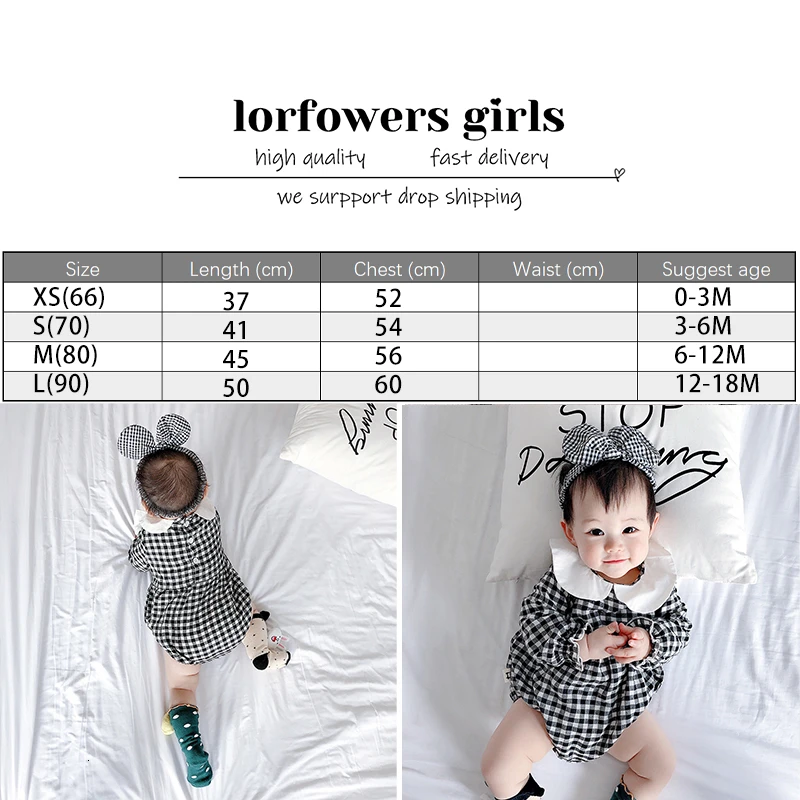 plaid sunsuit baby girls clothes outfits playsuit bow headband kids infant baby rompers cotton summer jumpsuit toddler garment