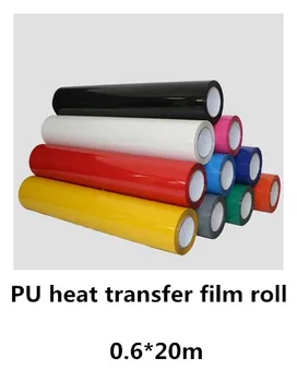 

0.6*20m Popular wholesale cheap PU heat transfer vinyl film for t-shirt