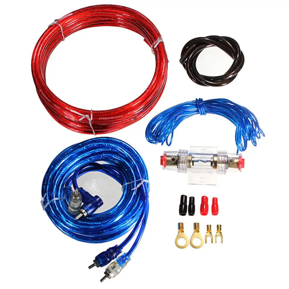 

1500 Watt Complete 8 GAUGE Car Amp Audio Amplifier Wiring Kit