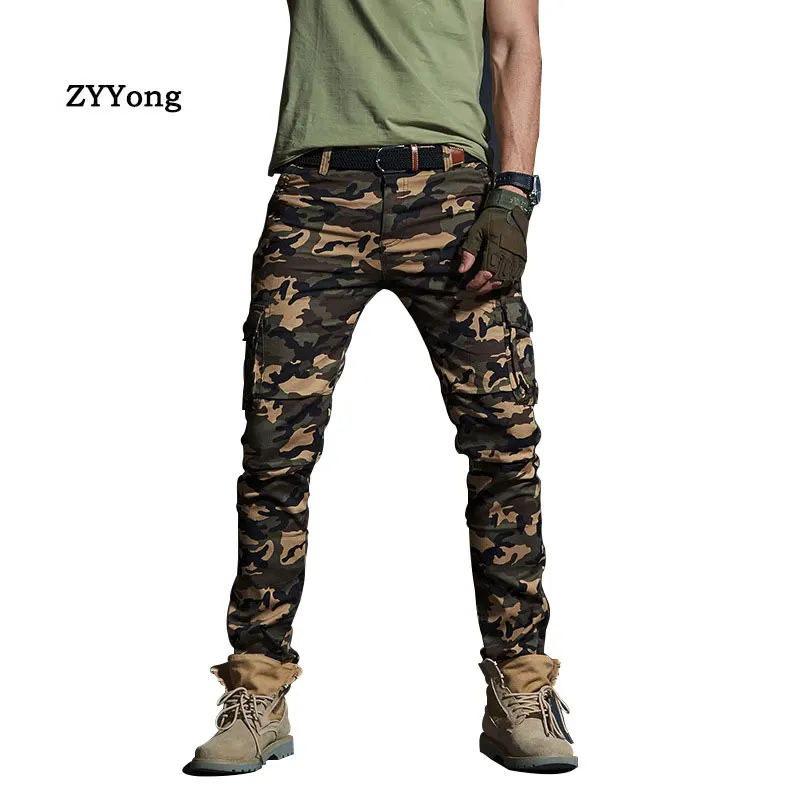 

Brand Fashion Men Military Cargo Pants Multi-Pockets Breathable Motion Casual Trousers Overalls Jogger Camouflage Pants Cotton