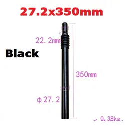 Compact Folding Electric Bicycle with Shock Absorber Seatpost (27.2x350mm Black)