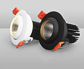 

Dimmable Recessed COB LED Downlights 12W 15W LED Ceiling Spot Lights AC85-265V LED Ceiling Lamps Warm Cold White Indoor Lighting