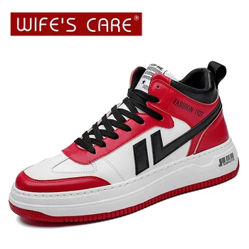 

Men Shoes Retro Light Suede Leather Light Shoes Breathable Men Sneakers Damping Jogging Sport Shoes for High-top casual sneakers