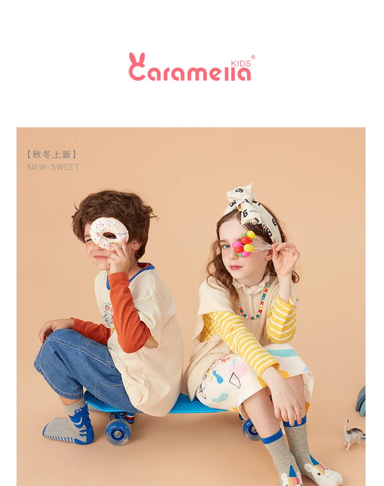 Caramella/3 пары, хлопковый для новорожденных, носки Новые короткие носки для маленьких мальчиков и девочек Забавные милые унисекс Детские носки Подарочная сумка для детей от 0 до 12 лет