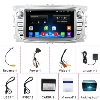 

NEW-Car Player Android GPS for Ford Focus Mondeo Kuga C-MAX S-MAX Galaxy o Stereo Head Unit Multimedia 8G SD Map BT