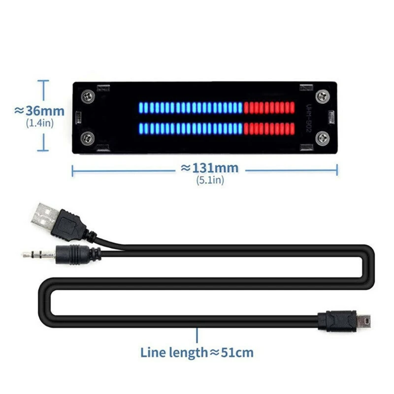 New Dual 30-bit Full Color LED Audio Level Indicator Panel VU Meter For AmpliferâProduct T84C | Электроника