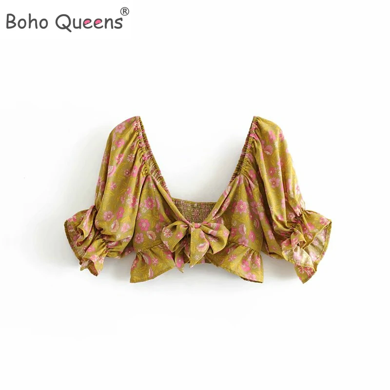 Boho Queens хиппи для женщин с цветочным принтом пляжное платье без рукавов поясом